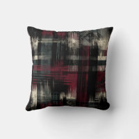 Thrashed Grungy Alternative Grunge Plaid Pattern