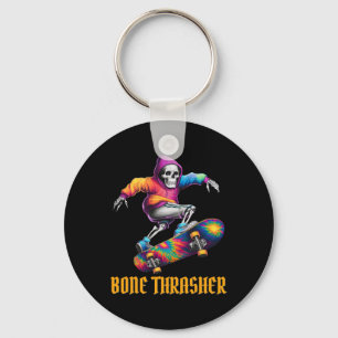 Thrasher Skeleton Halloween Costume  Key Ring