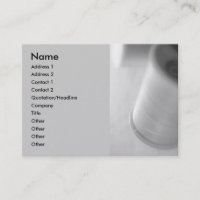 Thread in B&W/Sewing Business Card