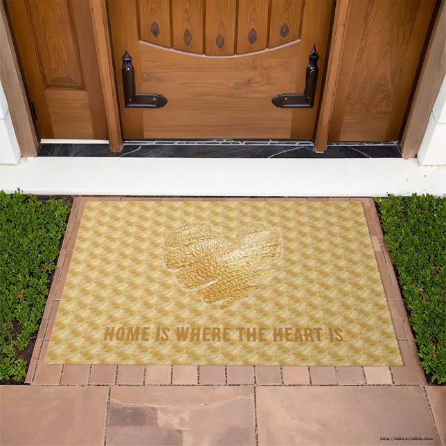 Thread of Gold Door Mat (Thread of Gold Door Mat by Poet Adiela Akoo because home is where the heart is
)