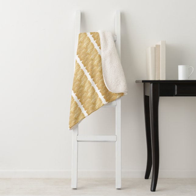 Thread of Gold Sherpa Blanket - Adiela Akoo (In Situ)