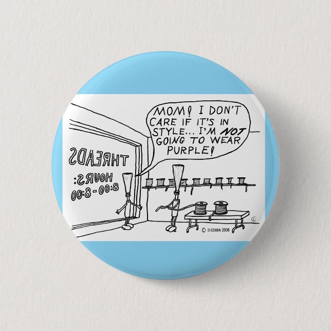 Thread Shop 6 Cm Round Badge (Front)