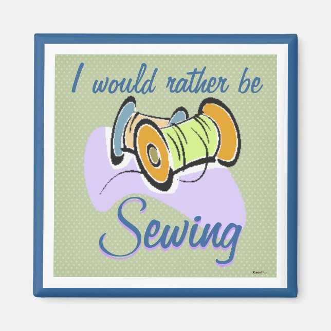 Thread Spools for Sewing Magnet (Front)