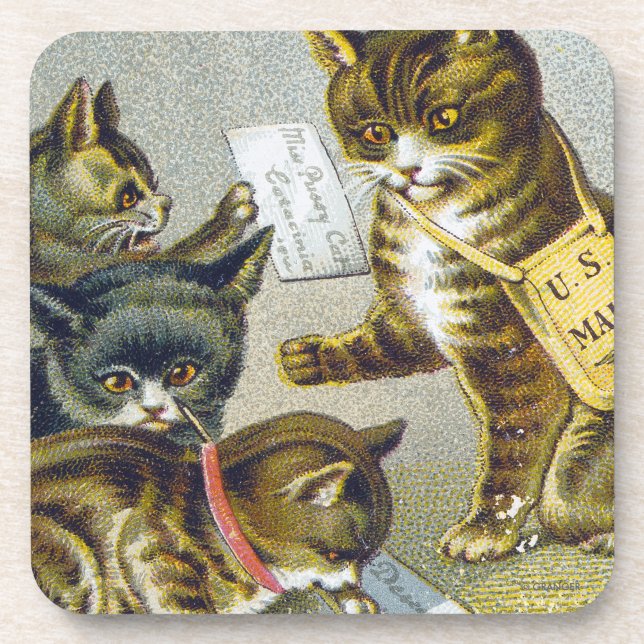 Thread Trade Card, 1880 Coaster (Front)