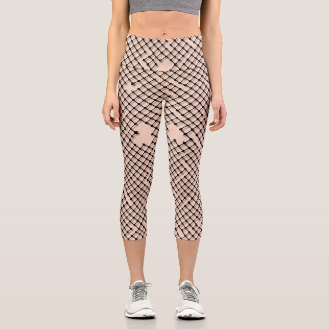Threadbare Fishnets Capri Leggings (Front)