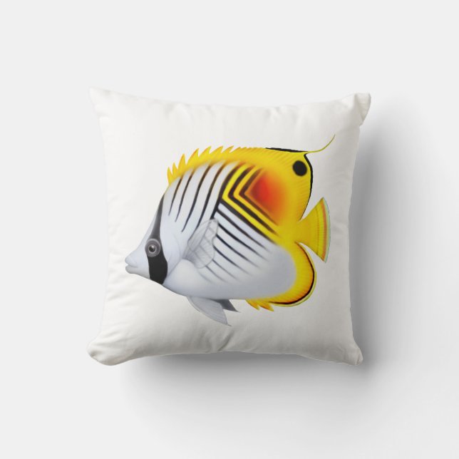 Threadfin Auriga Butterflyfish Pillows (Front)