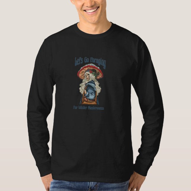 Threadless Aidadaism Let's Go Foraging Mushrooms G T-Shirt (Front)