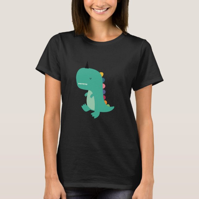 Threadless Andy Westface Dinocorn Graphic T-Shirt (Front)