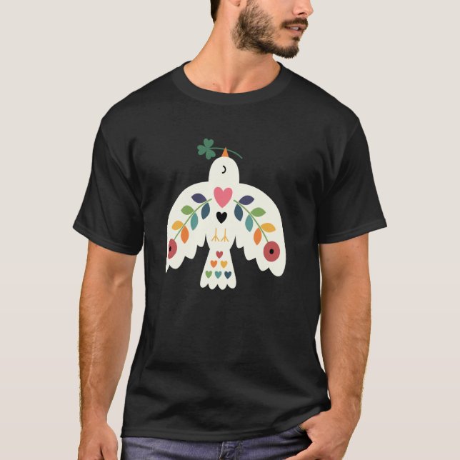 Threadless Andy Westface Luck Peace Love Graphic T-Shirt (Front)