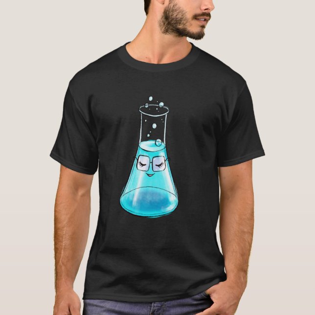 Threadless Boriana Cute Chemistry Flask Science Ar T-Shirt (Front)