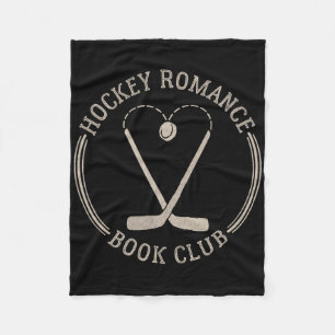 Threadless Grey Sky Chai Hockey Romance Book Club Fleece Blanket