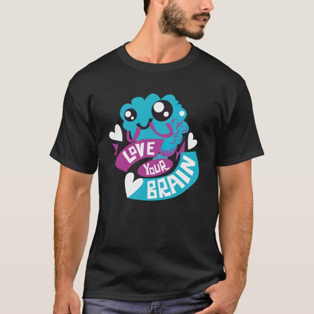 Threadless I Heart Guts Love Your Brain Graphic T-Shirt (Front)