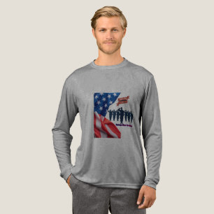 Threads of patriots pride grey Tri-Blend shirt