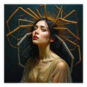 Threads of Transgression Arachne's Transformation Photo Print