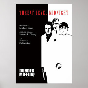 Threat Level Midnight The Office Poster