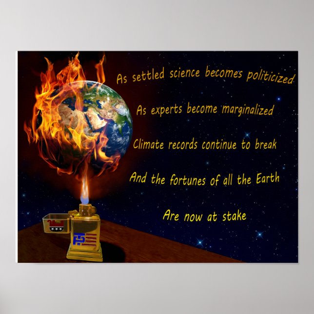 Threat of Global Warming Poster (Front)