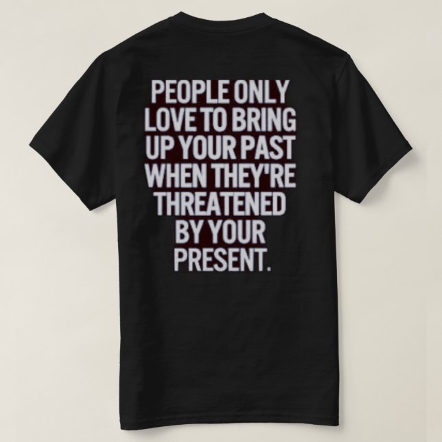 Threaten by Your present t-shirt (Design Back)
