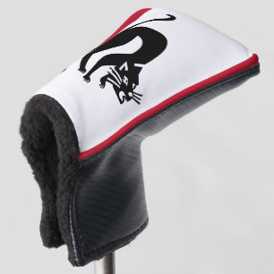 Threatening cat golf head cover