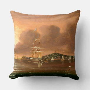 Threatening Sky, Bay of New York Cushion