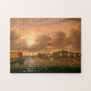 Threatening Sky, Bay of New York Jigsaw Puzzle