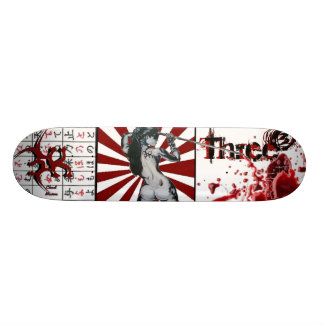 "Three3Three" Blood Script Deck Skateboard