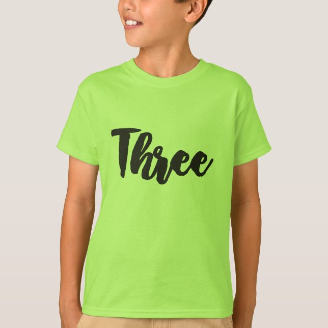 Three 3rd Birthday Third Birthday My 3 year old T-Shirt (Front)