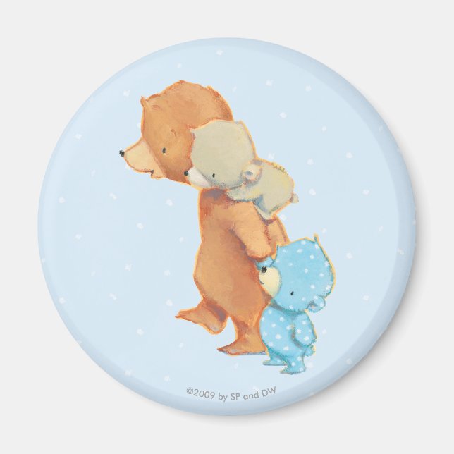 Three Adorable Bear Friends Magnet (Front)