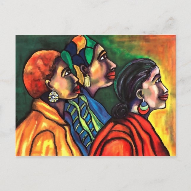 Three African American Women Postcard (Front)