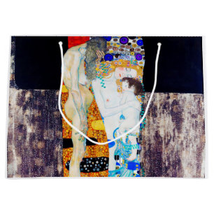 Three Ages of Life, Gustav Klimt Large Gift Bag