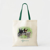 Three Alpacas Tote Bag