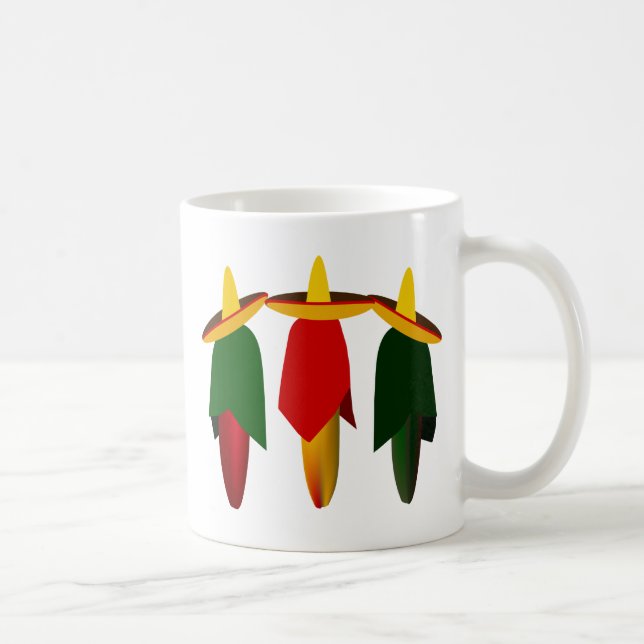 Three Amigo Hot Peppers Mugs (Right)