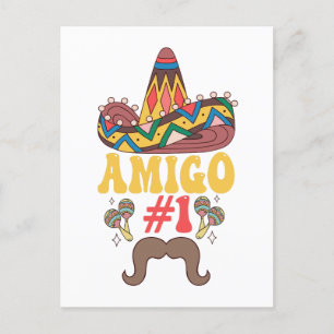Three Amigos Mexican Funny Matching Cinco De Mayo Postcard