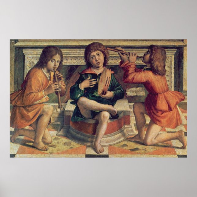 Three angel musicians poster (Front)