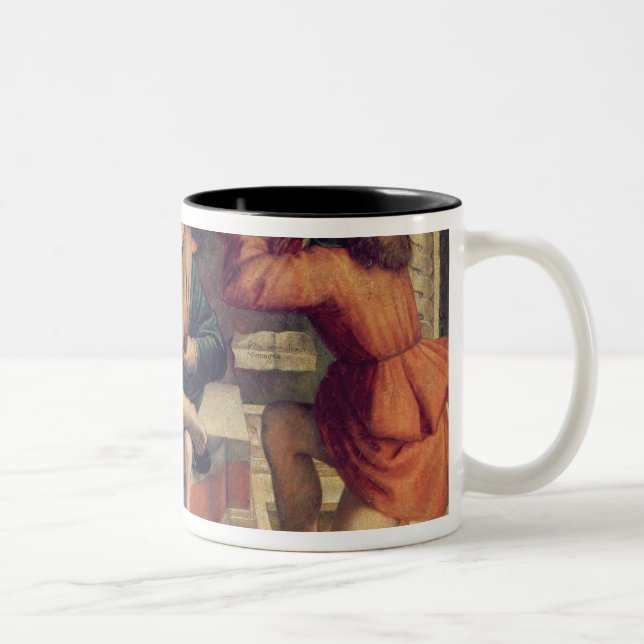 Three angel musicians Two-Tone coffee mug (Right)