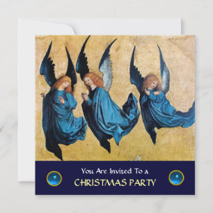 THREE ANGELS IN BLUE ,Sapphire Invitation