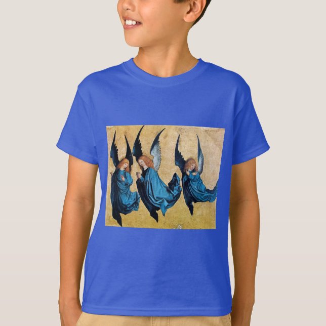 THREE ANGELS IN BLUE T-Shirt (Front)