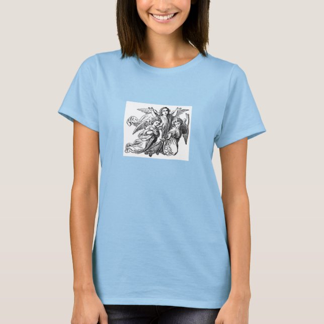 Three Angels In the sky T-Shirt (Front)