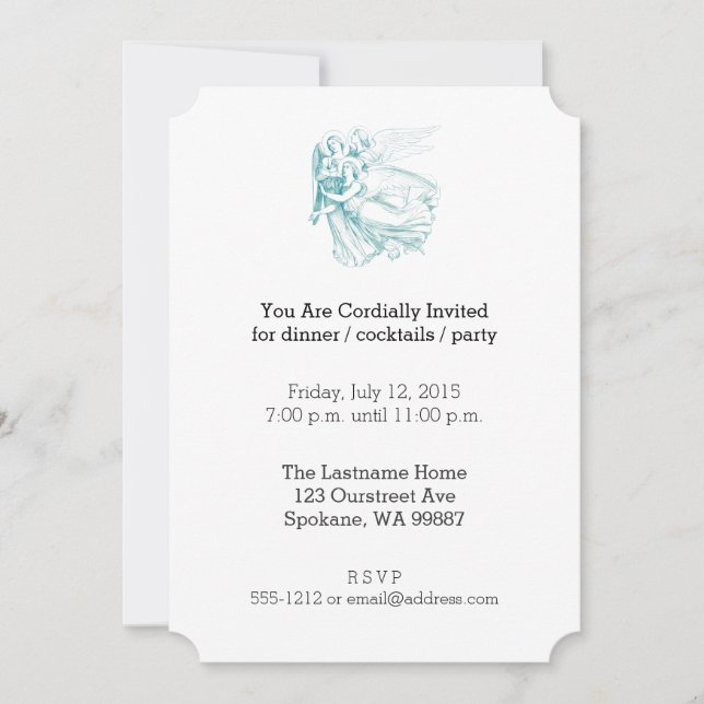 Three Angels Invitation (Front)