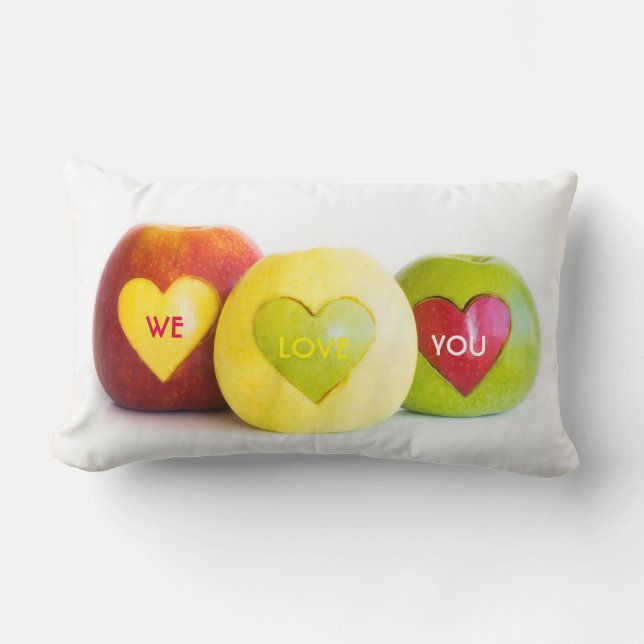 Three apples lumbar cushion (Front)