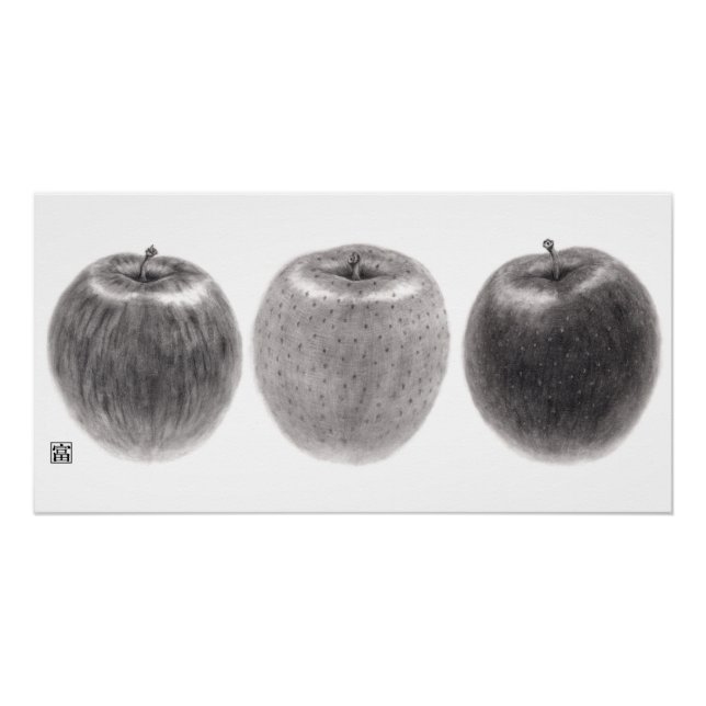 Three Apples Side Poster (Front)