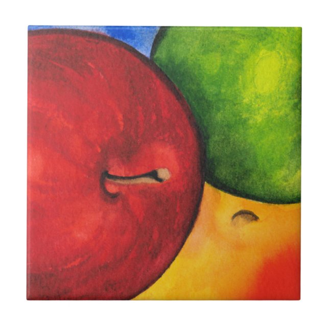 Three Apples Tile (Front)