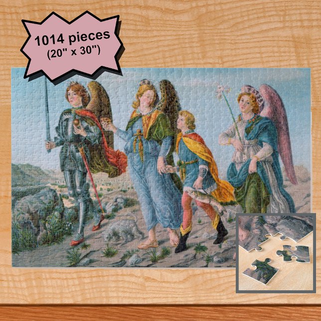 Three Archangels and Tobias (M 017) Jigsaw Puzzle (Creator Uploaded)