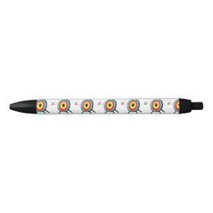 Three Arrow Bullseye Black Ink Pen