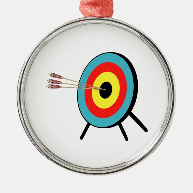 Three Arrow Bullseye Metal Tree Decoration (Front)