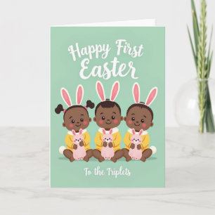 Three Babies Celebrate Card