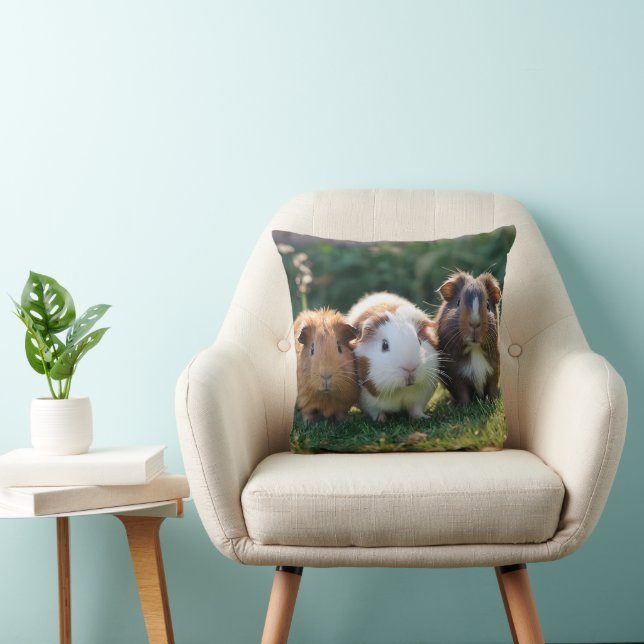 Three Baby Guinea Pigs, Cushion (Chair)