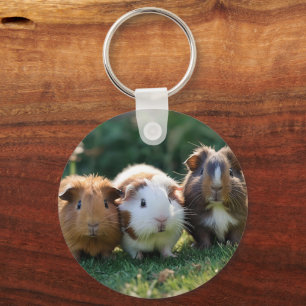 Three Baby Guinea Pigs, Key Ring