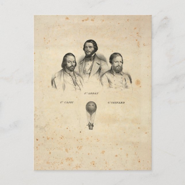 Three Balloonists postcard (Front)