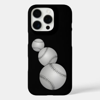 Three Baseballs iPhone 16 Pro Case