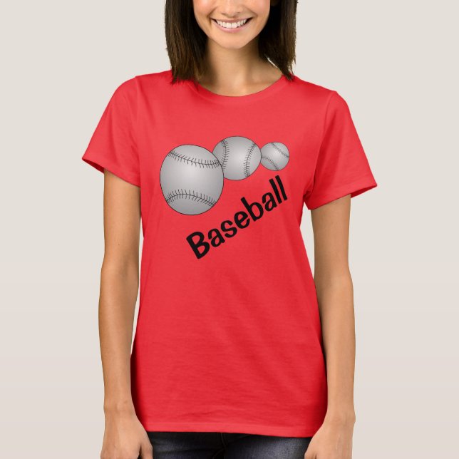 Three Baseballs T-Shirt (Front)